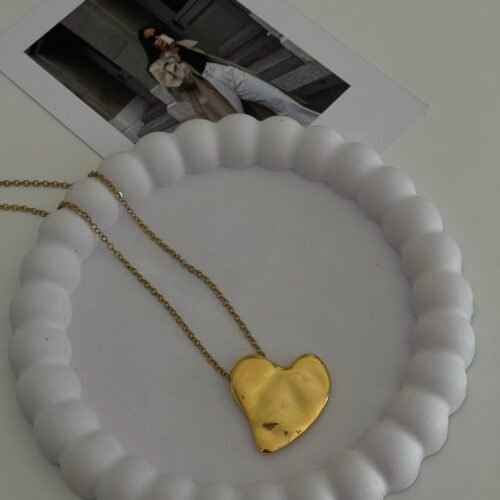 Heart Beat Gold Necklace