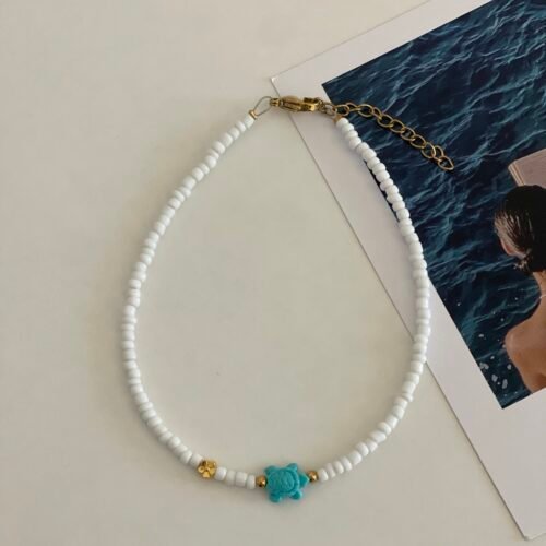 Blue Turtle Anklet