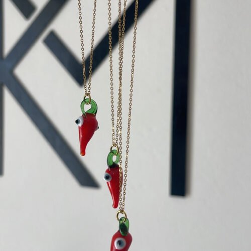 Chili Pepper Gold Necklace
